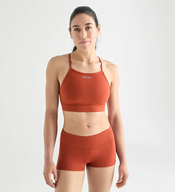 Matte High-Neck Sports Bra