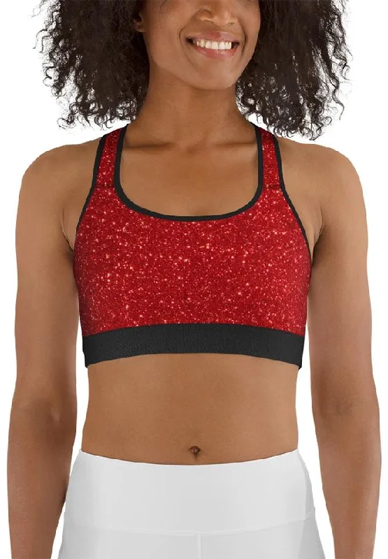 Santa's Outfit Sports Bra