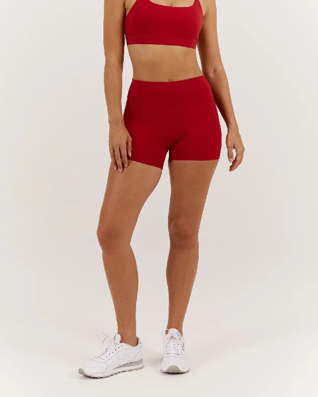 LUXE MINI SHORTS - CHERRY