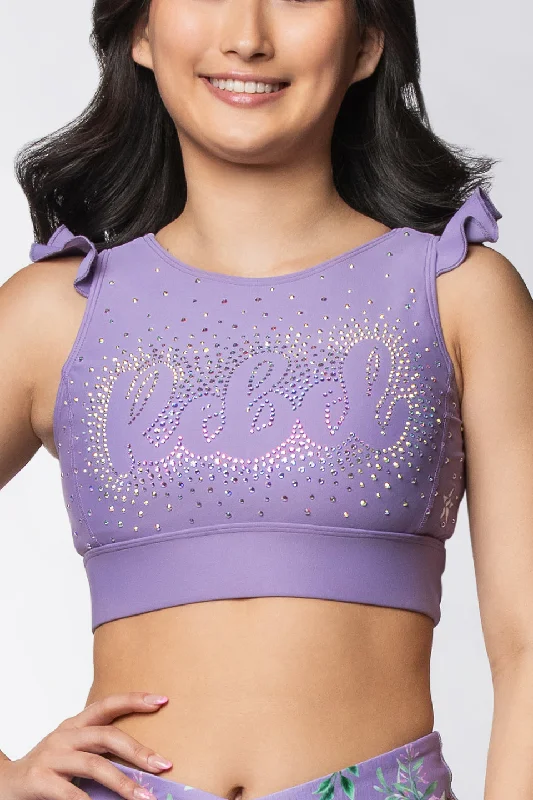 Aubree Sports Bra in Lavender - FINAL SALE