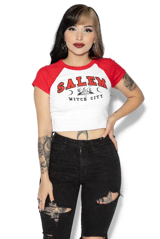 Salem College - Women's Micro Rib Raglan Tee